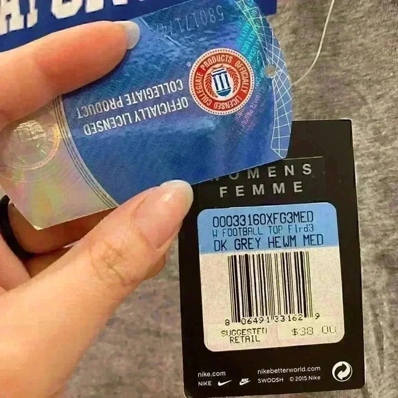 NWT NIKE Florida gators gray top with mesh sleeve for ventilation Sz M! - Picture 3 of 5